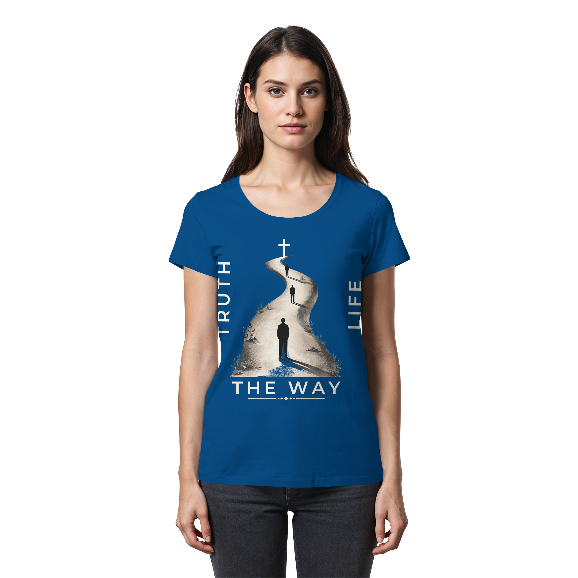 THE WAY - Womens Premium Classic T-Shirt - The Cross Label